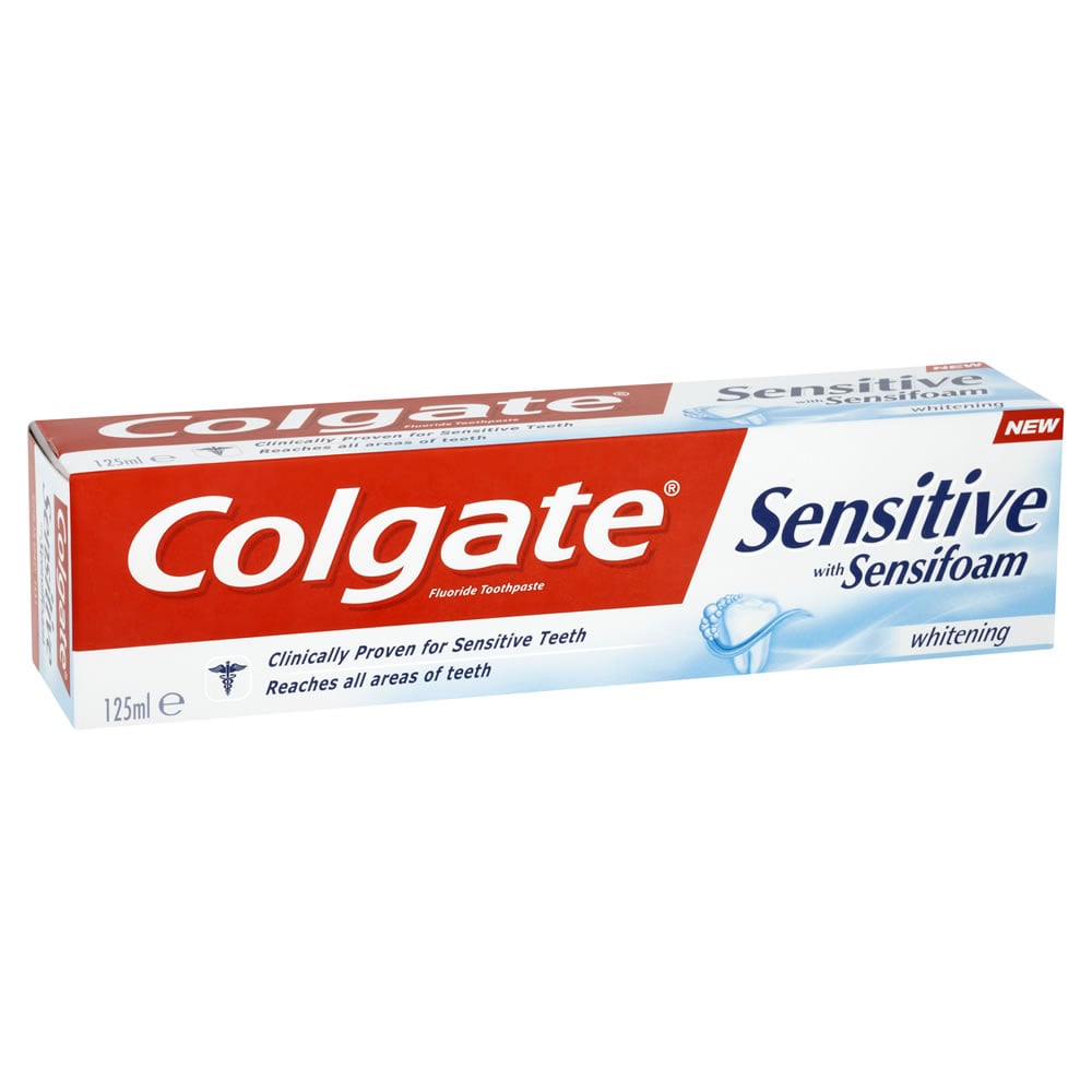 Colgate Toothpaste Sensitive Foam Whitening 125ml Wilko