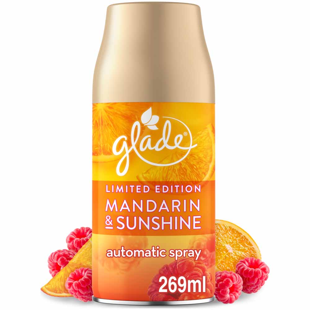 Glade Automatic Spray Refill Mandarin and Sunshine Air Freshener 269ml  - wilko