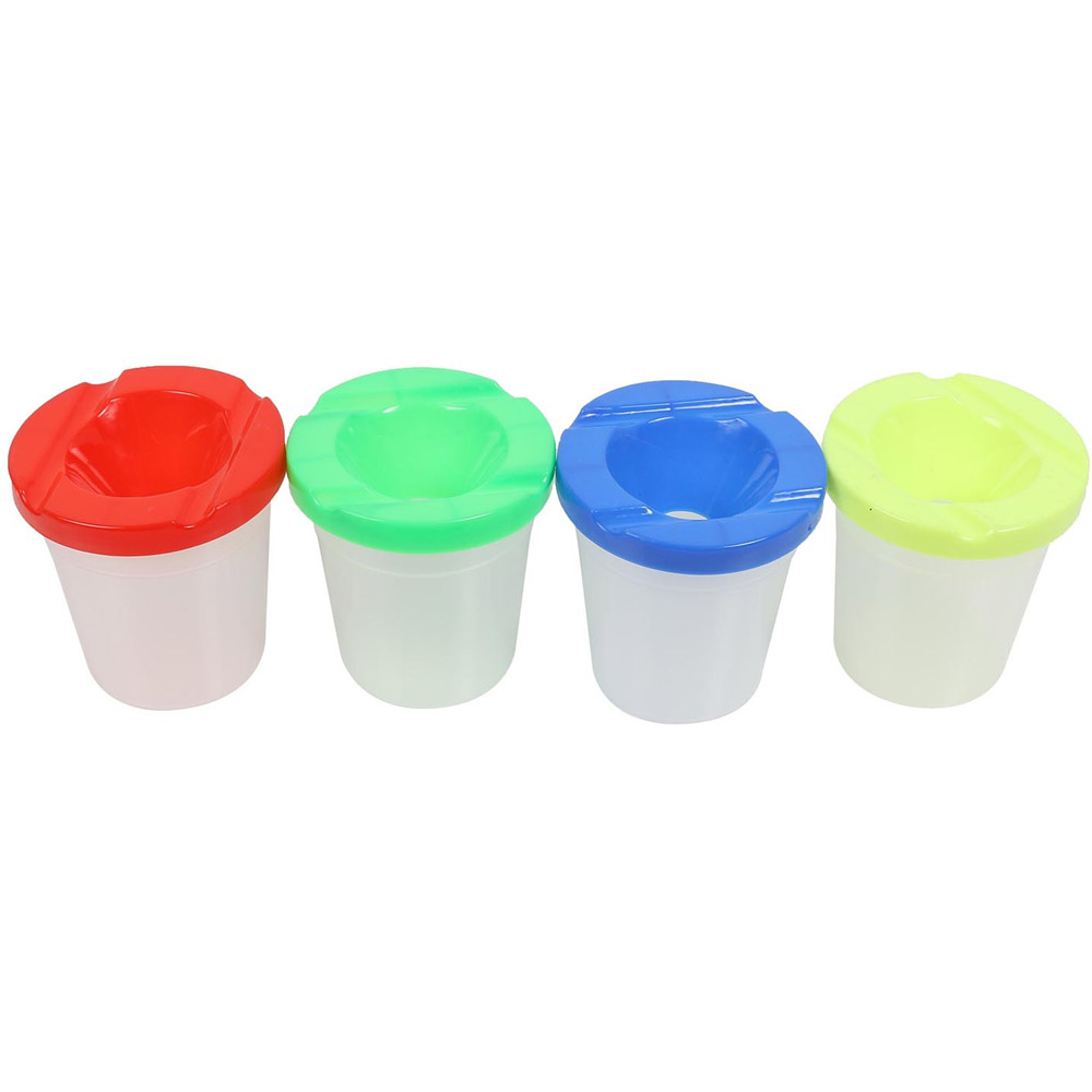 Pack of 4 Non Spill Paint Pots Image 3