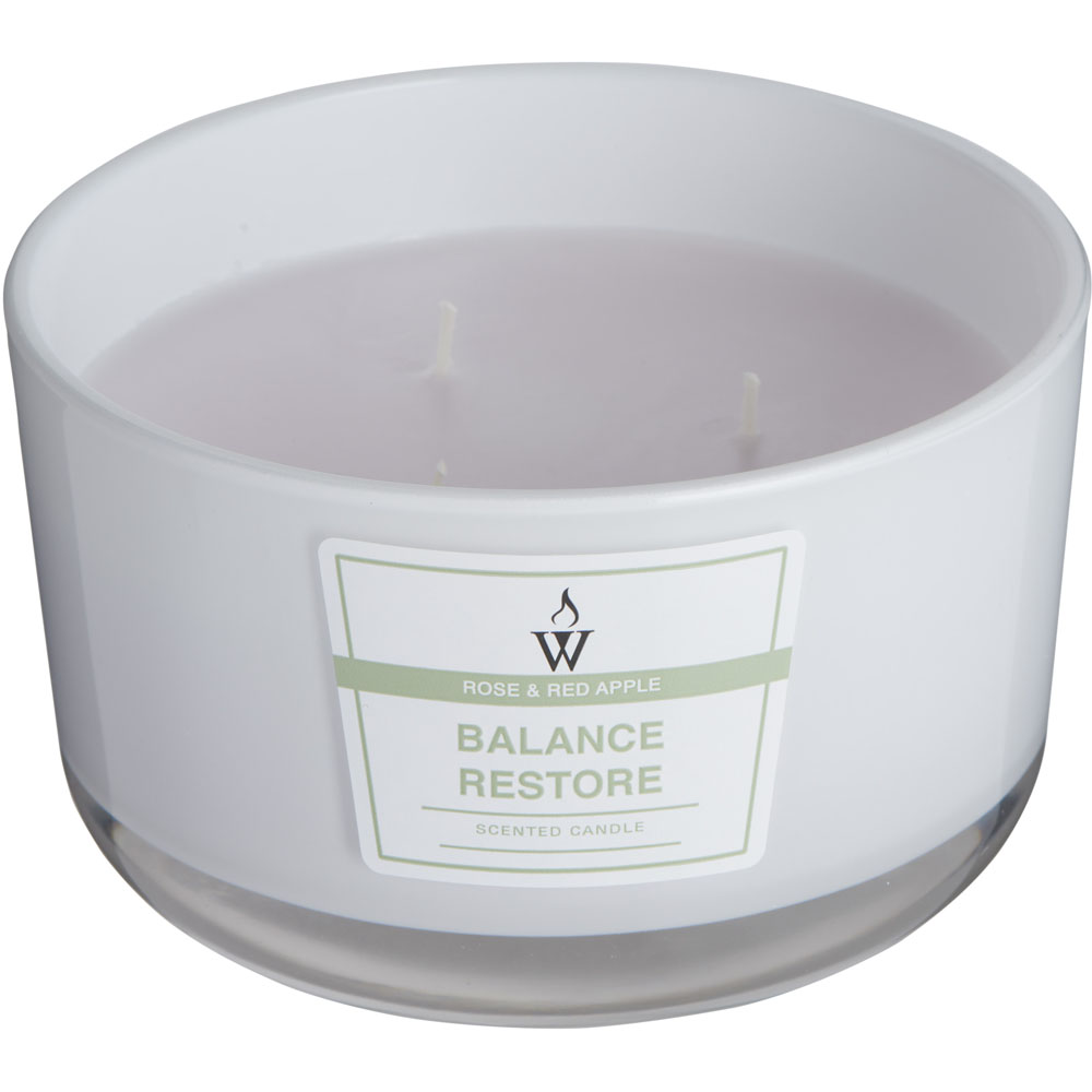 Wilko Wellness Restore 3 Wick Candle Wilko