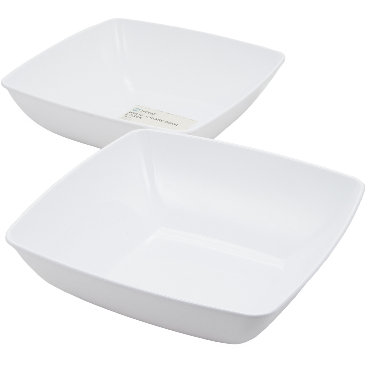 Pack of 2 My Home Square Bowls - White Image 3