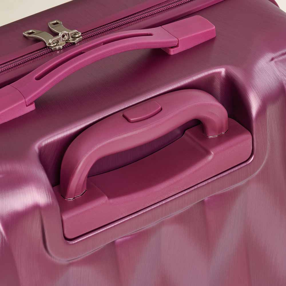 Wilko Zig Zag Suitcase Berry 26 inch Image 4