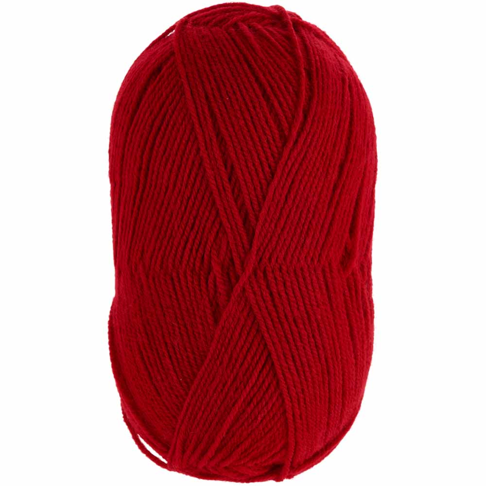 Wilko Double Knit Yarn Red 100g Image 1