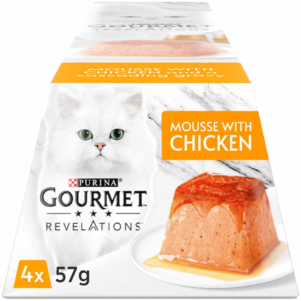 Gourmet Revelations Chicken in Gravy Wet Cat Food 4 x 57g Image 1