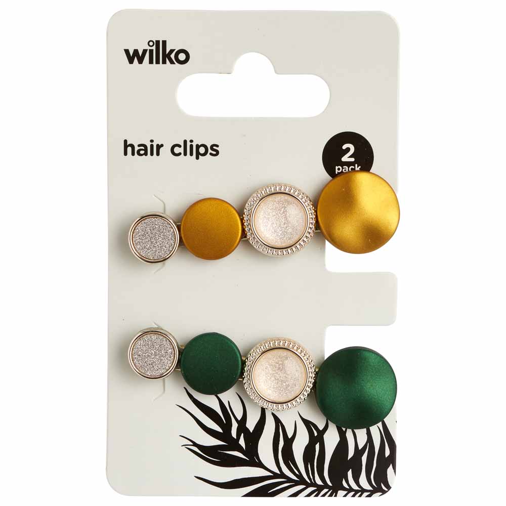 Wilko Circle Hair Clips 2 Pack Image 3