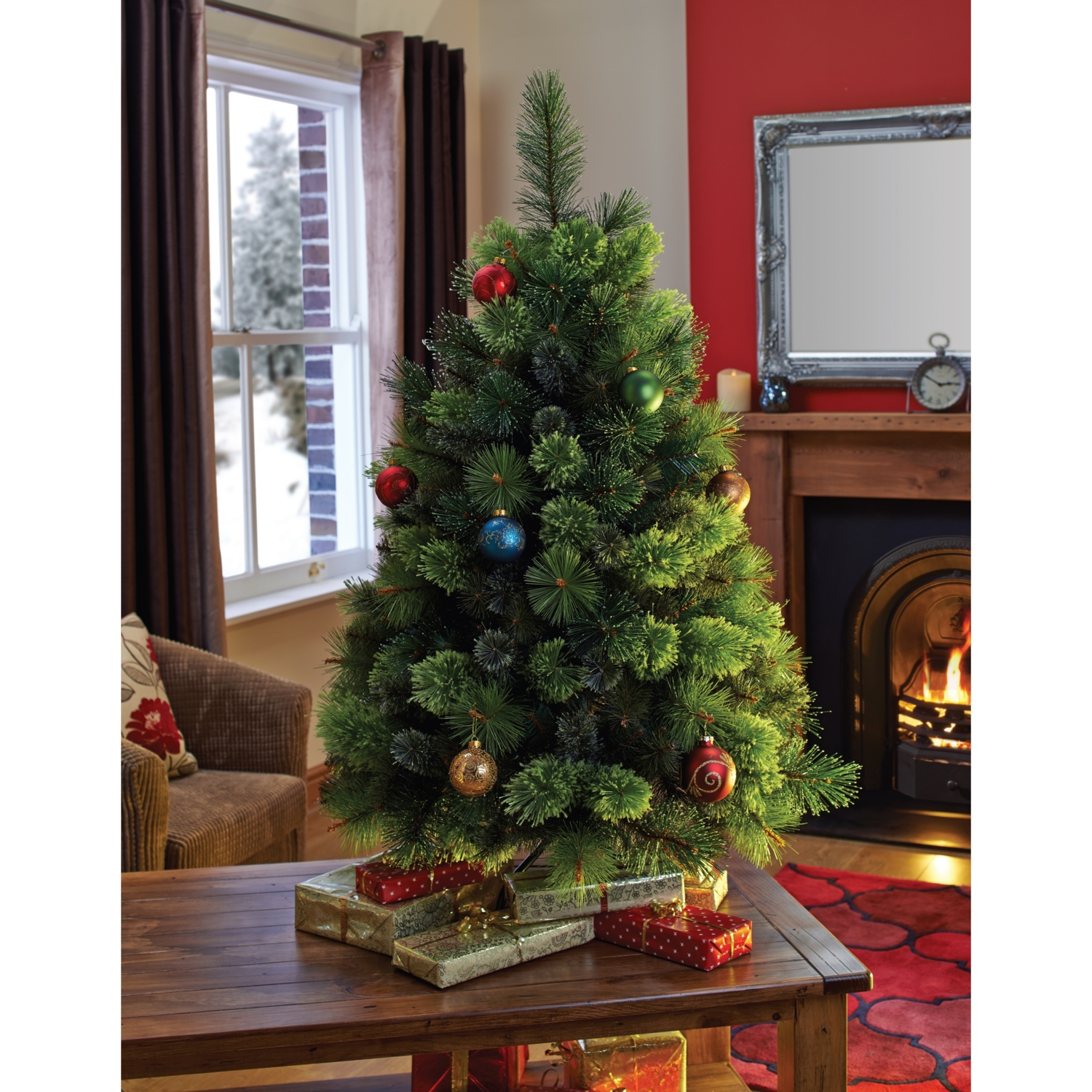 Kensington Christmas Tree with Droplets  - Green / 6.5ft Image 4