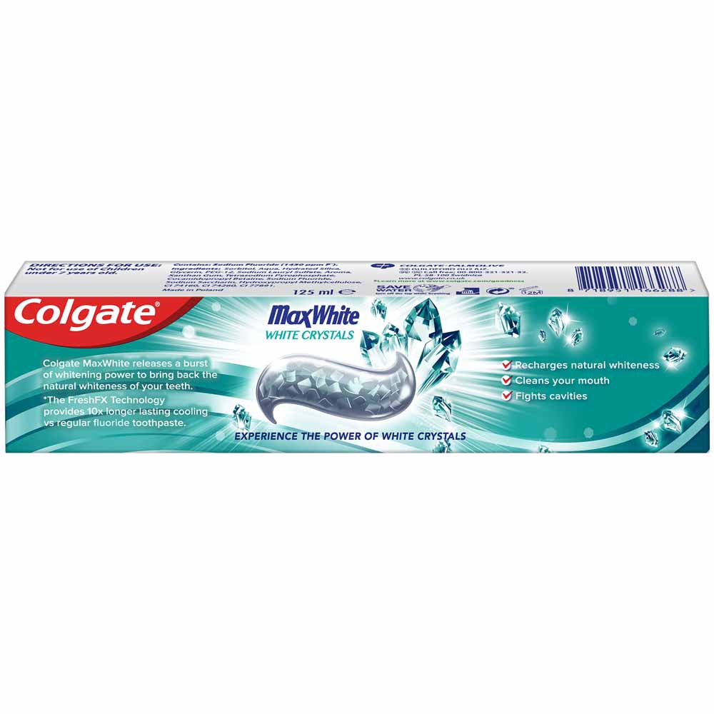 Colgate Max White Crystals Toothpaste 125ml   Image 3