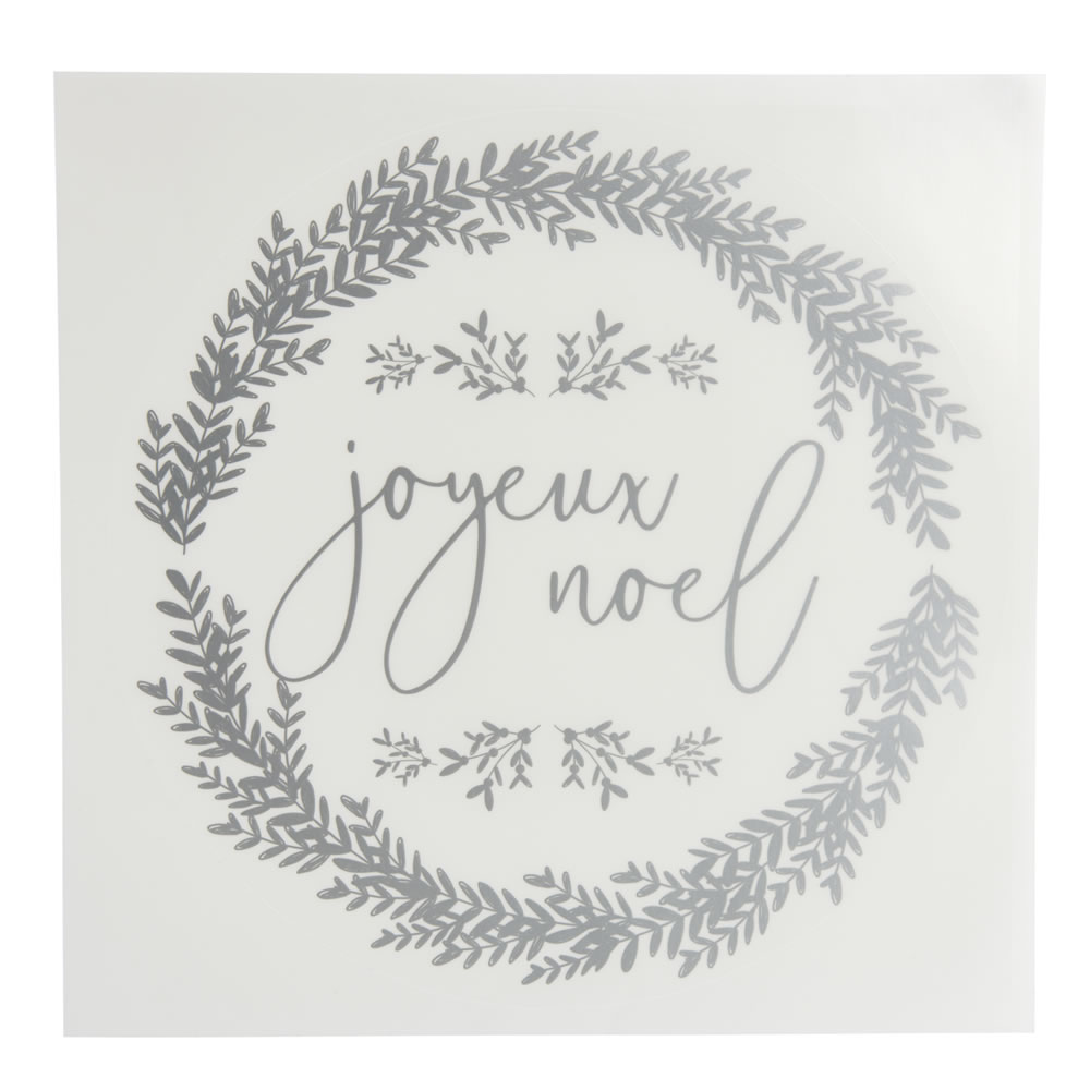 Wilko Christmas Joyeaux Noel Window Wall Sticker Wilko