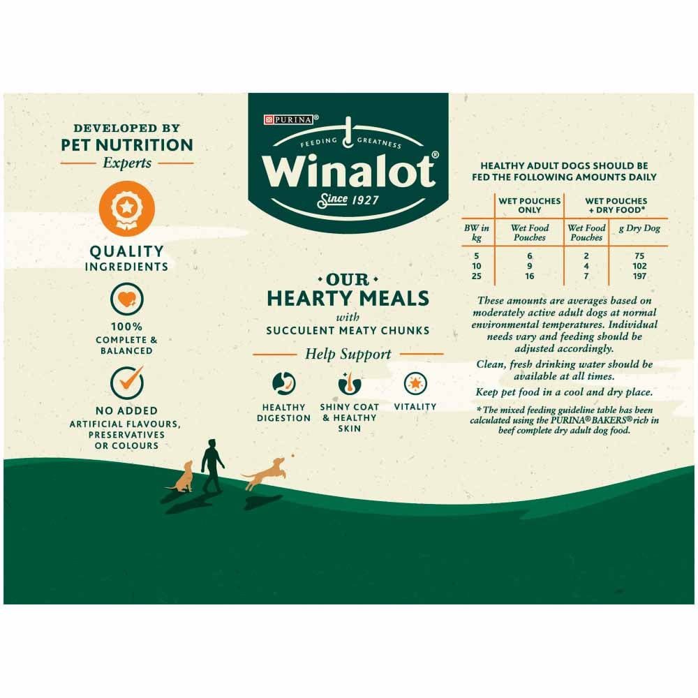 Winalot Mixed in Gravy Wet Dog Food Pouches 100g Case of 4 x 12 Pack Image 5