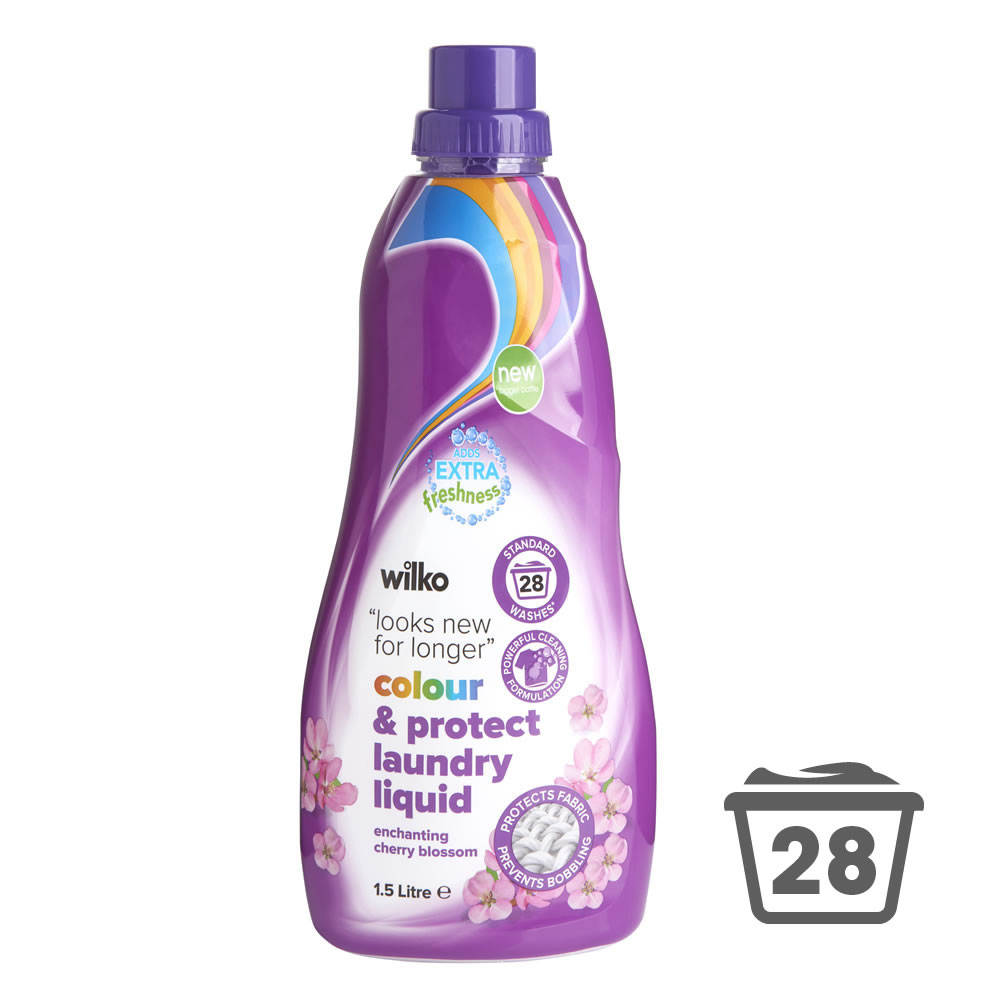 Wilko Colour and Protect Laundry Liquid 28 Washes 1.5L Image