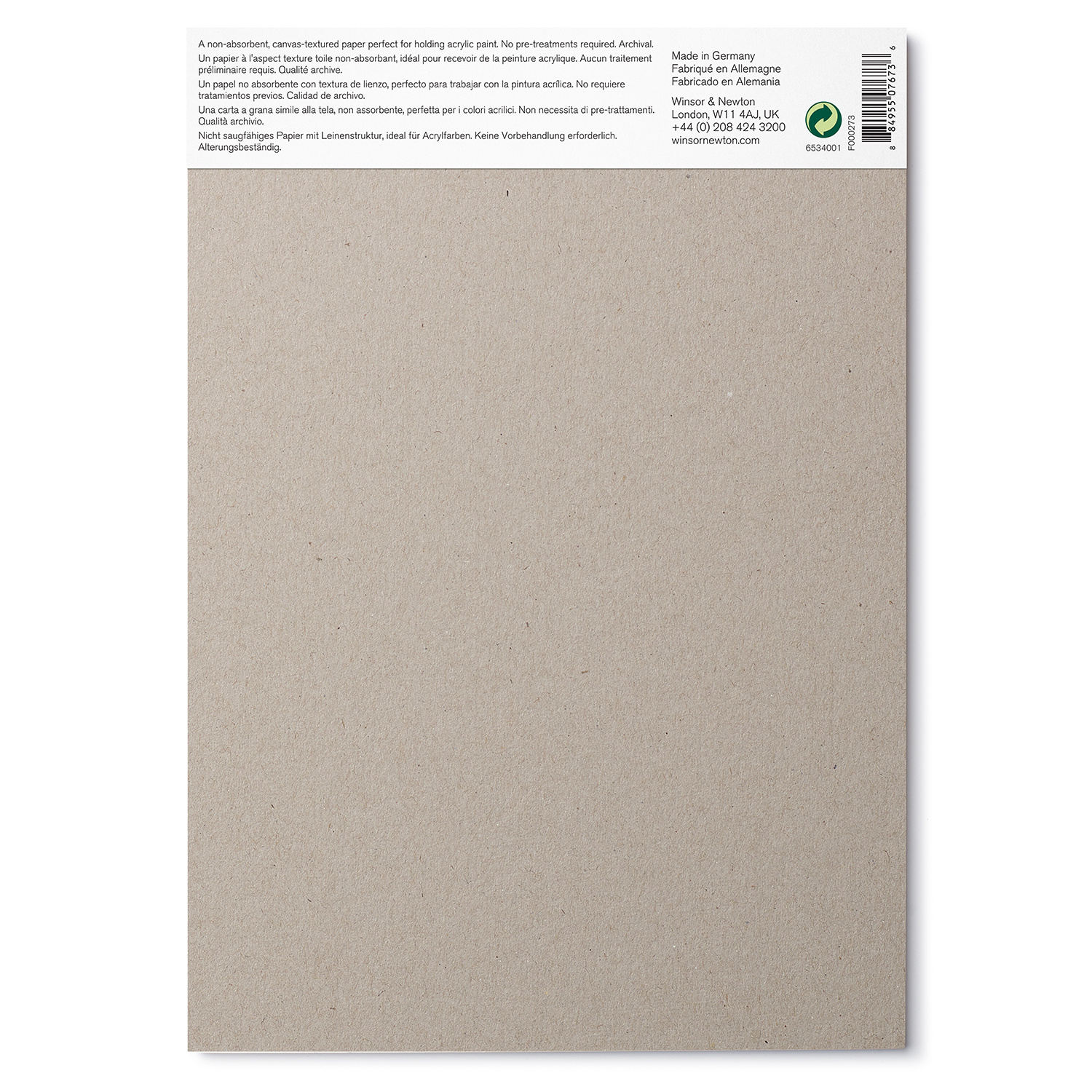 Winsor and Newton Acrylic Pad - White / 7in Image 2