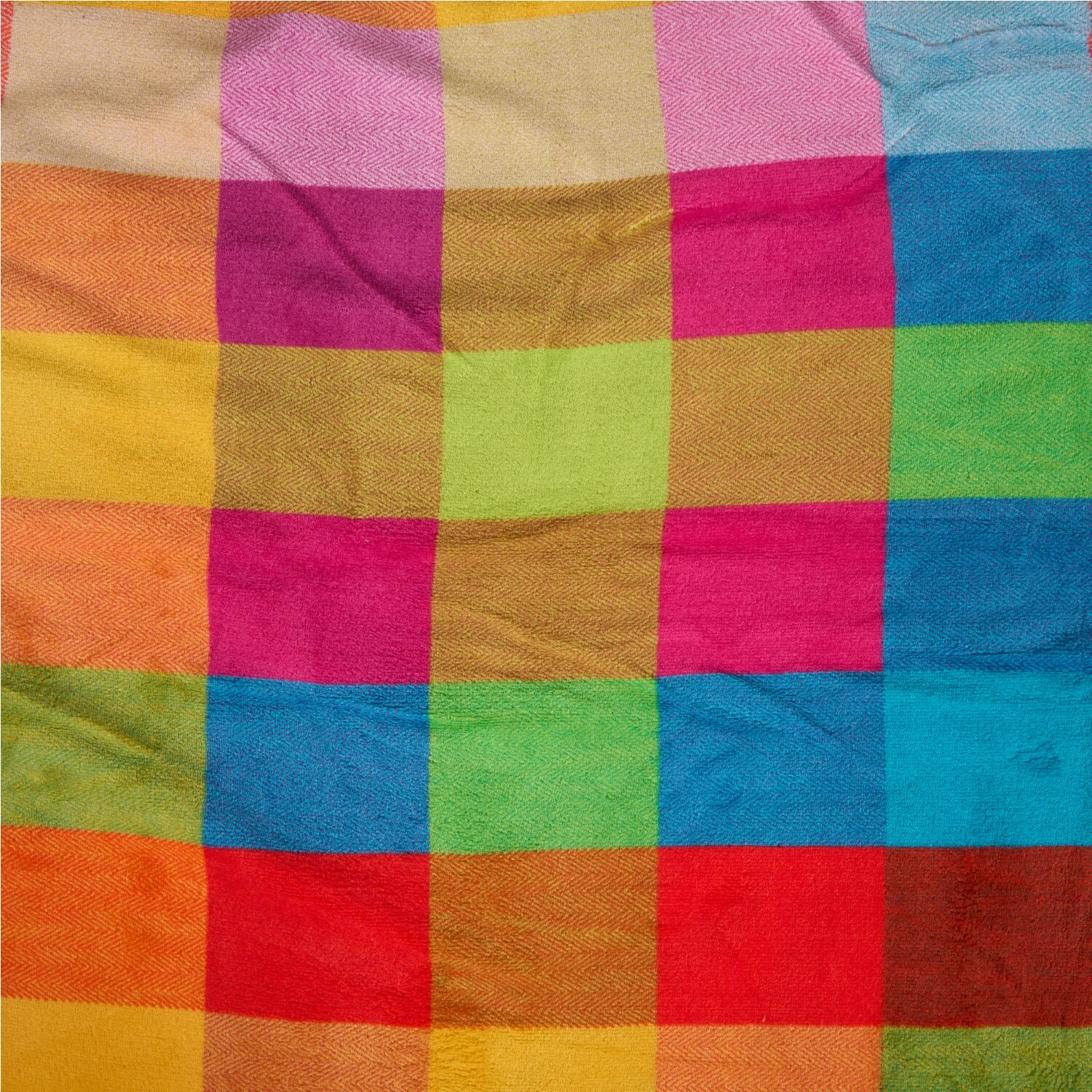 Multicolour Jester Check Throw Multicolour Image 3