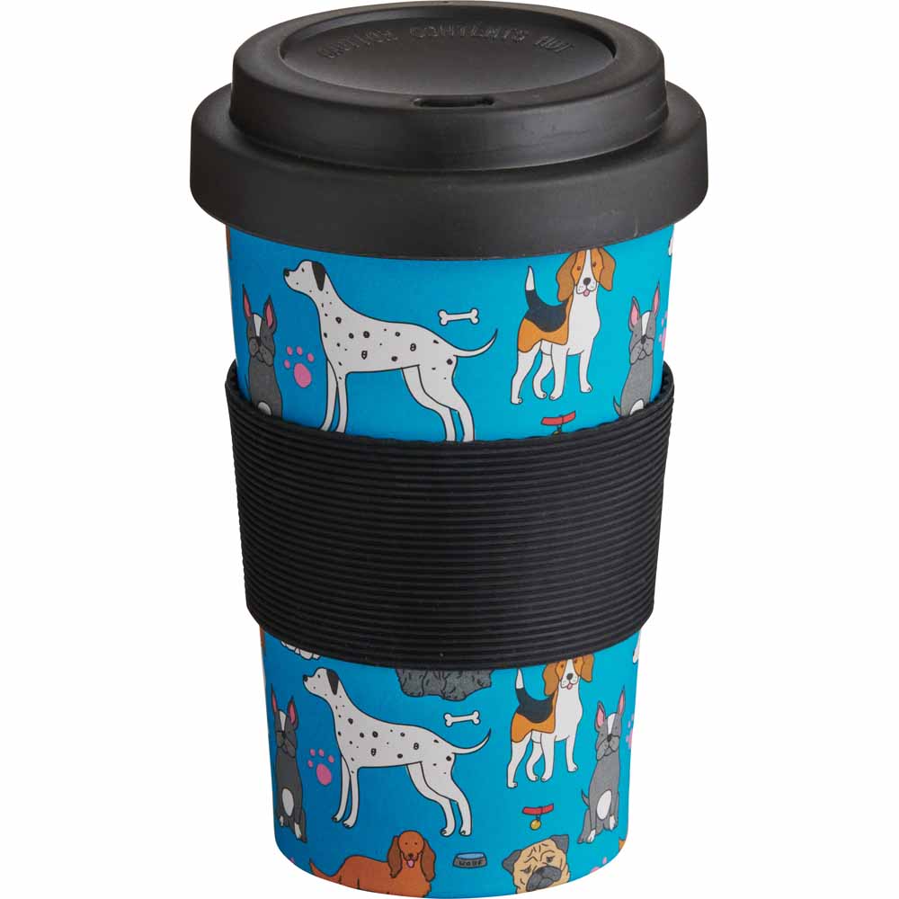 Wilko Dog Bamboo Travel Mug Wilko