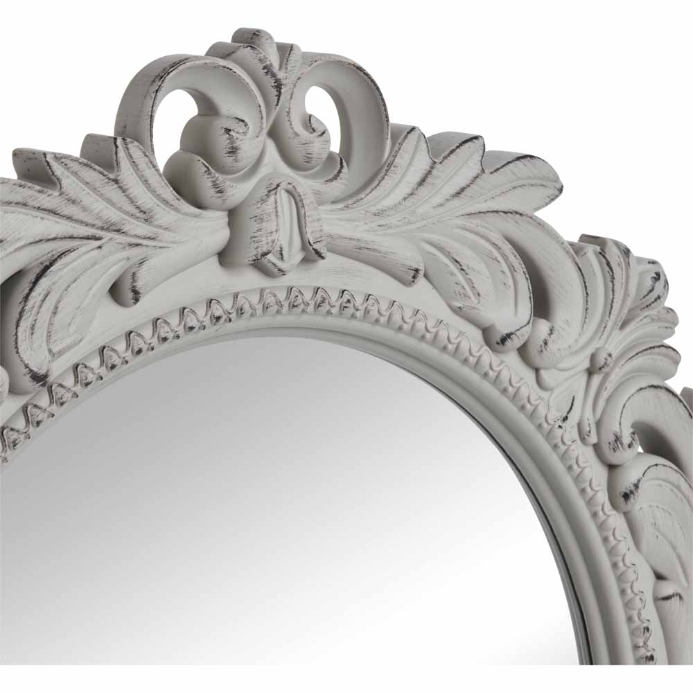 Wilko Grey Ornate Mirror Wilko
