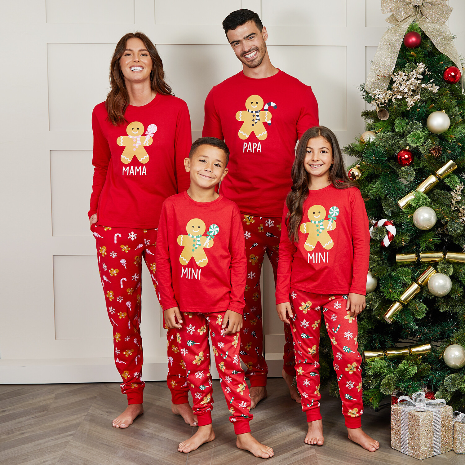 Papa Gingerbread Loungewear Set - Red / M/L Image 5
