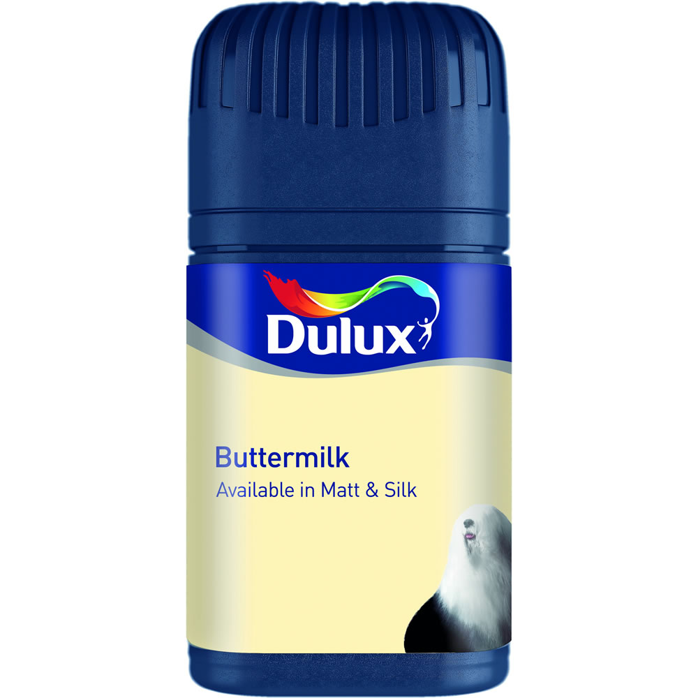 Dulux Buttermilk Matt Emulsion Paint Tester Pot 50ml Image 1