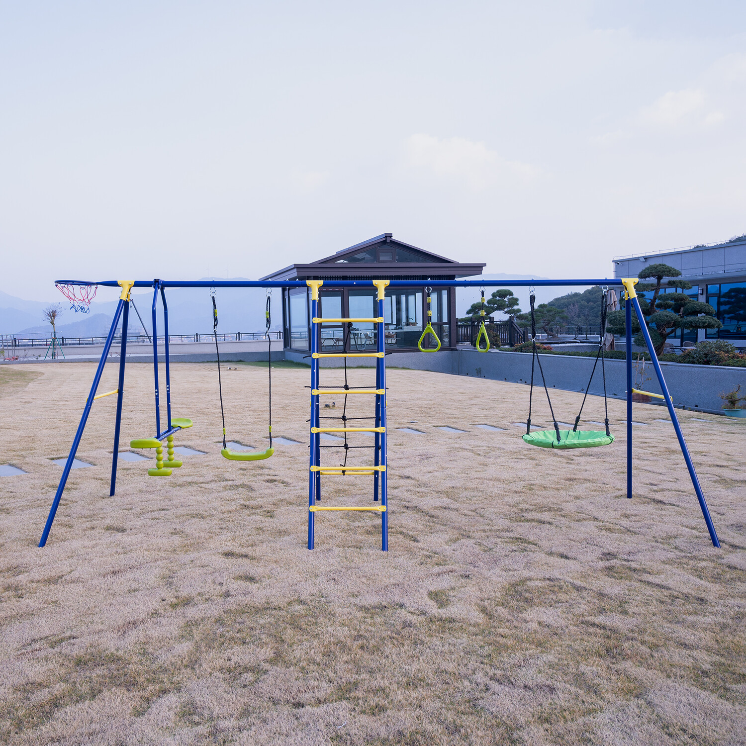 6-in-1 Swing Set Blue Image 3