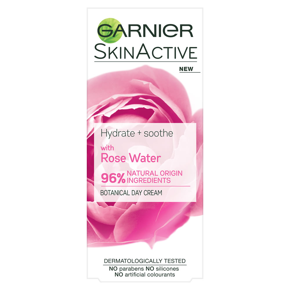 Garnier Natural Rose Water Moisturiser Sensitive  Skin 50ml Image 1