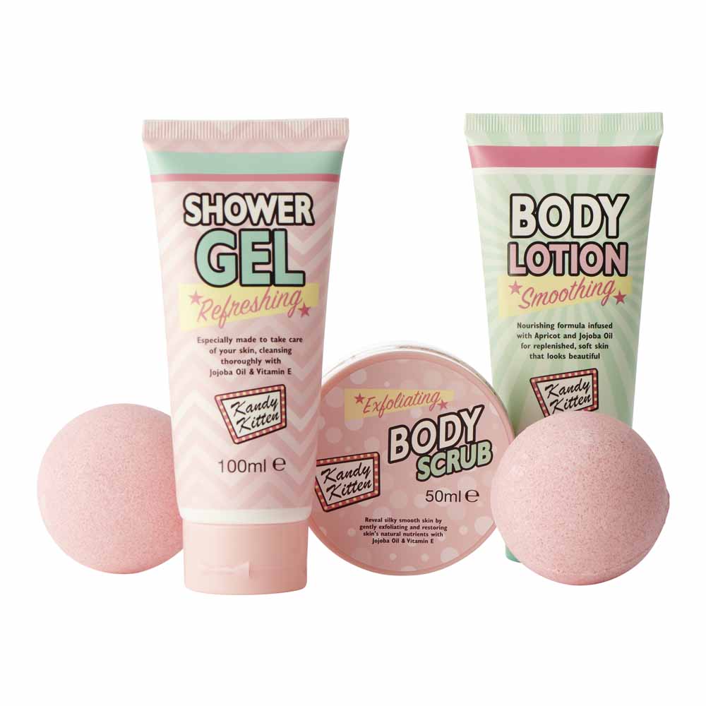 Kandy Kitten Relaxing Bath Set 5 Pack Wilko