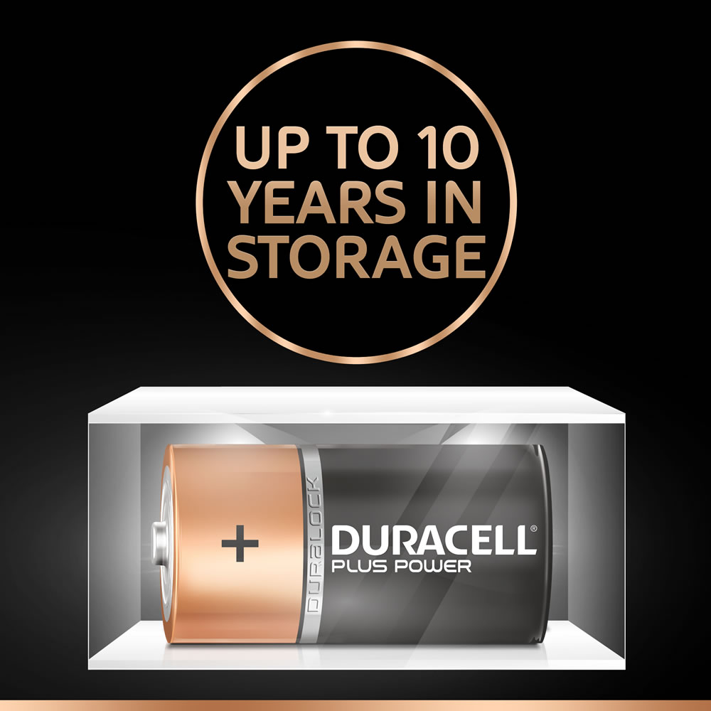 Duracell Plus Power Alkaline Batteries C LR14 1.5V 2pk Image 5