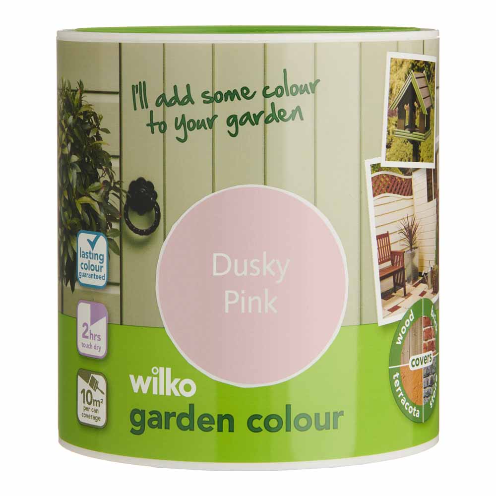 Wilko Garden Colour Dusky Pink 1L Image