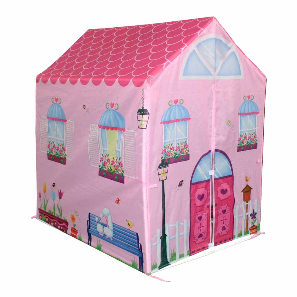 Charles Bentley Children's Pink Playhouse Tent Image 1