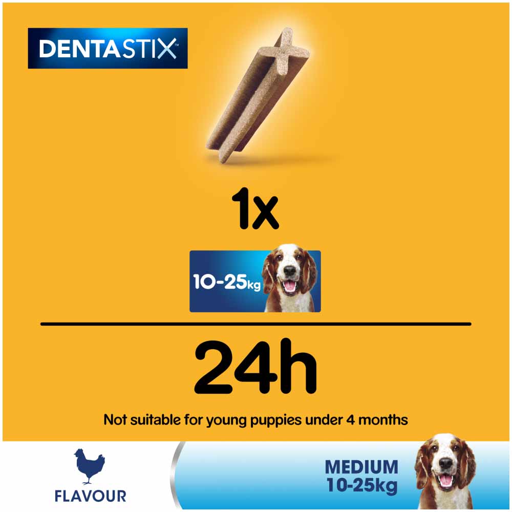 Pedigree Dentastix Daily Adult Medium Dog Dental Treats 128g 5 Pack Image 7