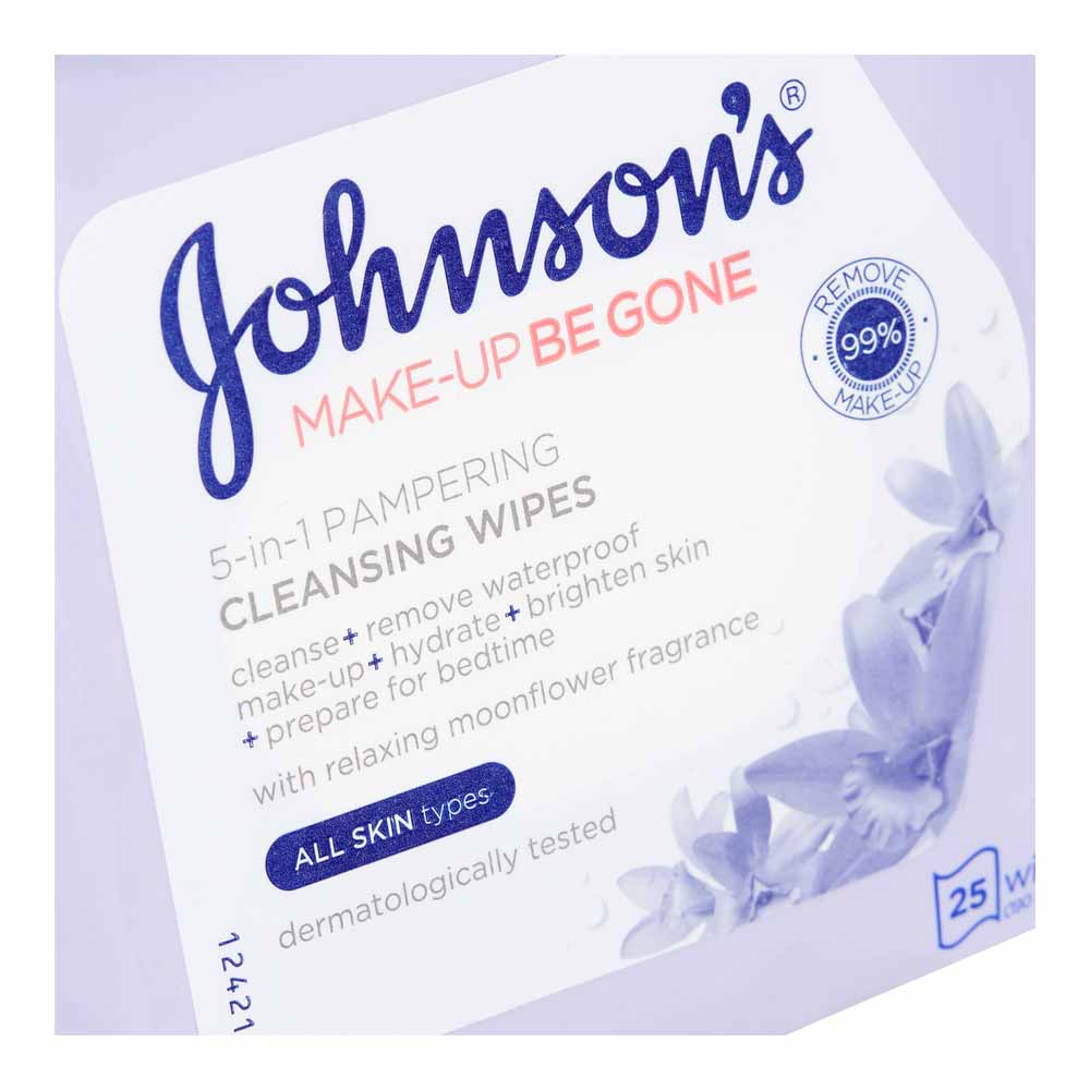 Johnson's Face Care Wipes 25 pack Image 2