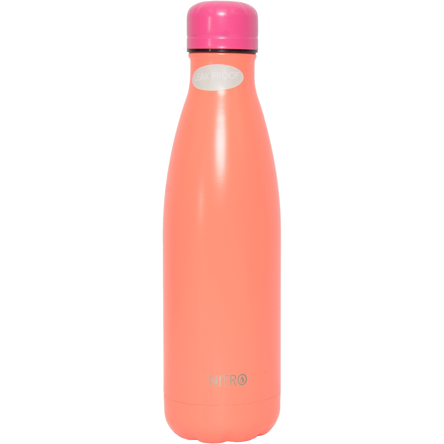 Nitro Neon Pink/Coral Stainless Steel Bottle Image 3