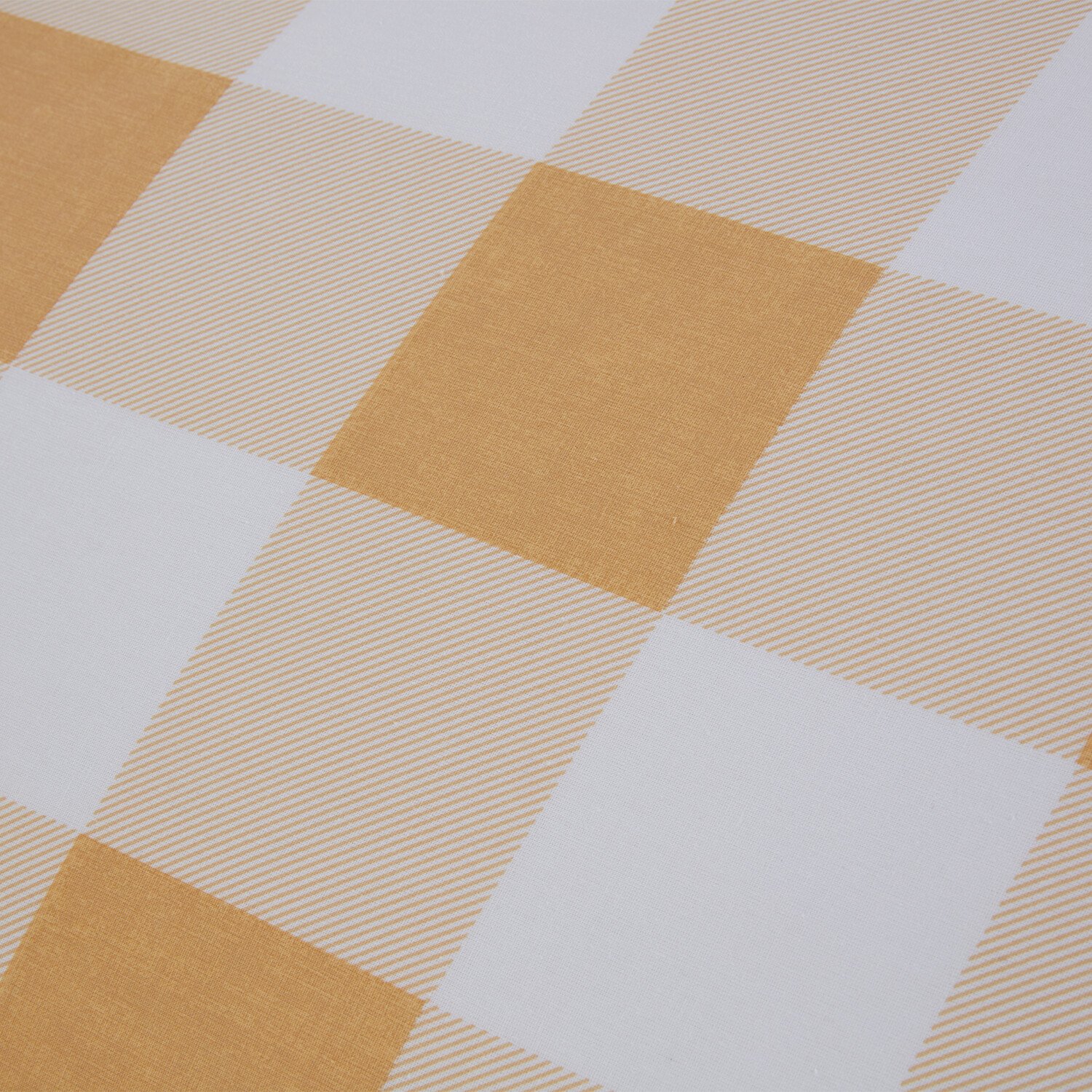 Portland Check Duvet Set - Yellow / Single Image 5