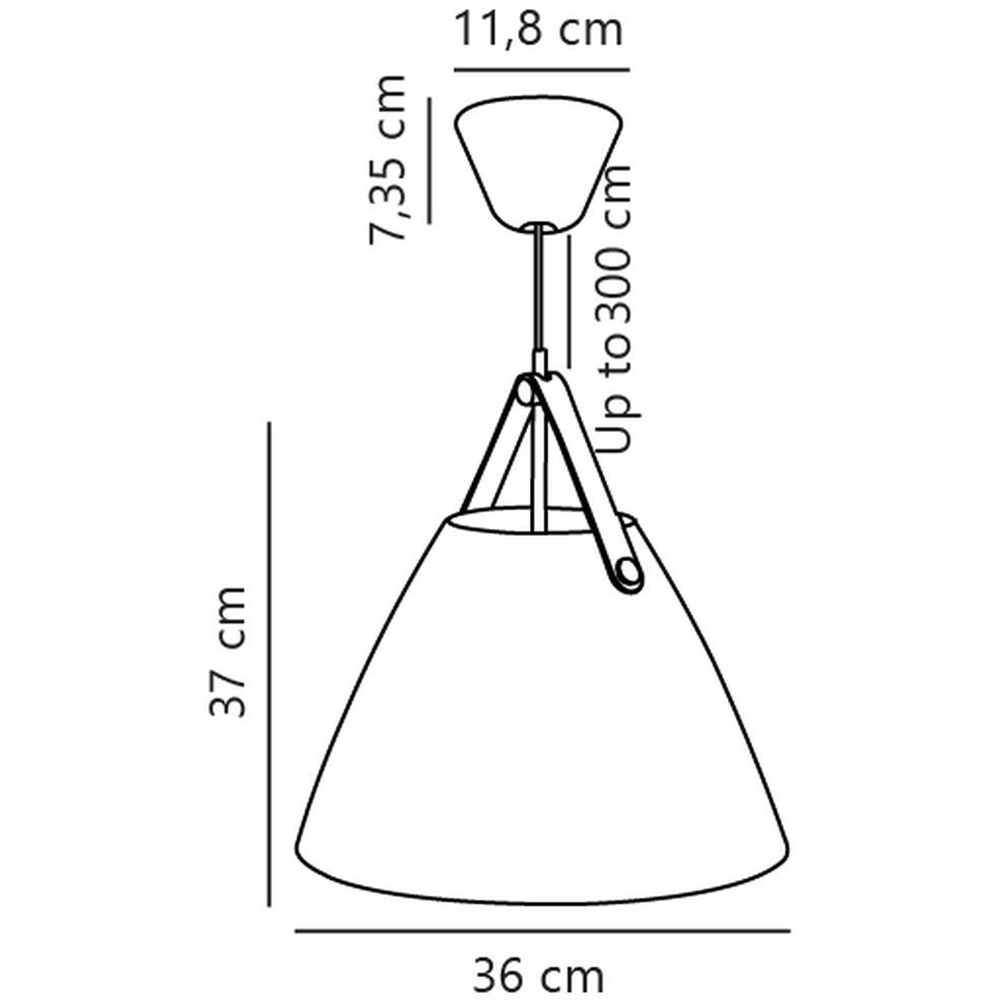 Nordlux Strap 36 Black Pendant Light Image 8