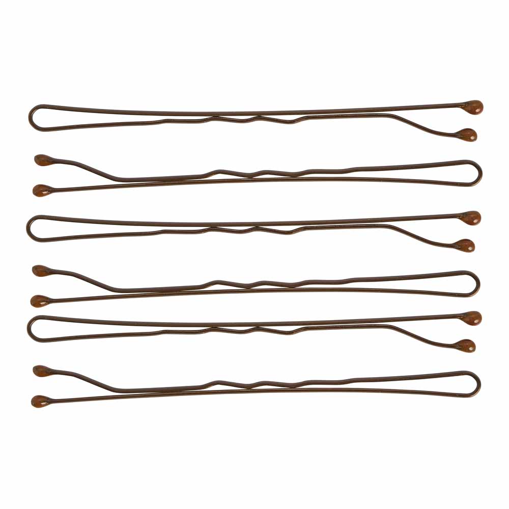 Wilko Long Hair Grips Brown 30 Pack Wilko