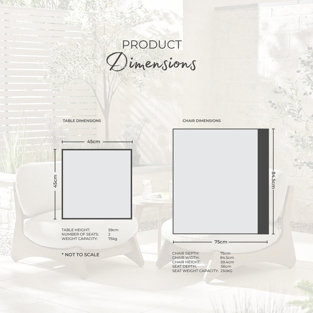 Furniturebox Niort Round Wooden Outdoor Side Table Image 8