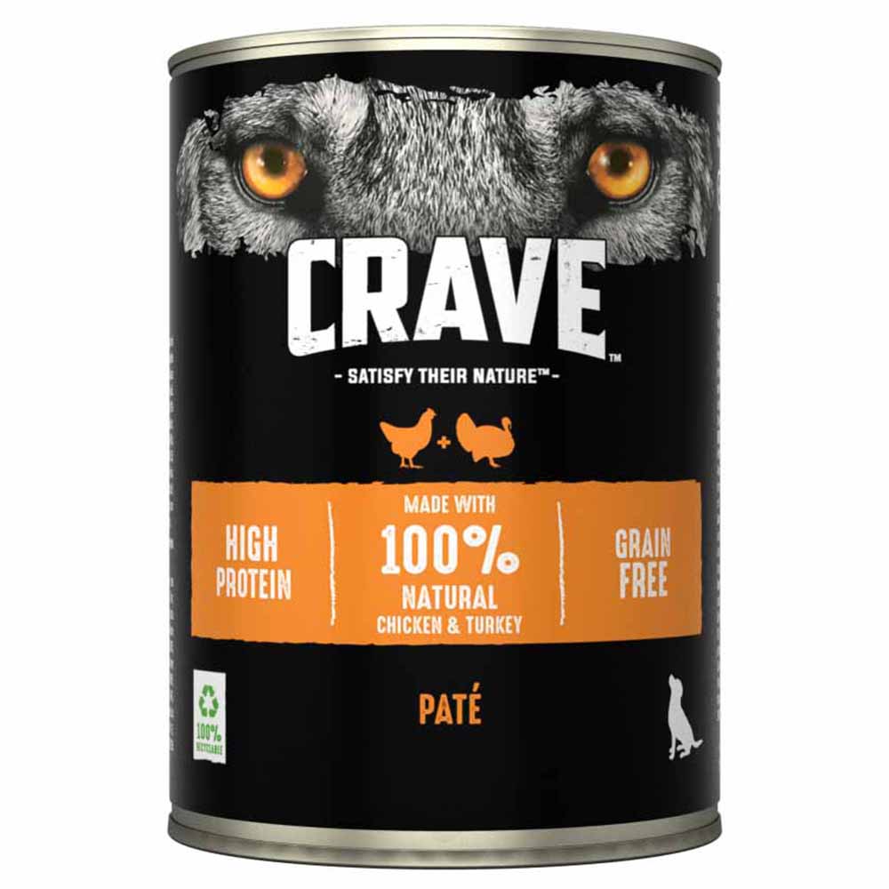 Crave Chicken and Turkey in Loaf Adult Wet Dog Food Can 400g Image 2