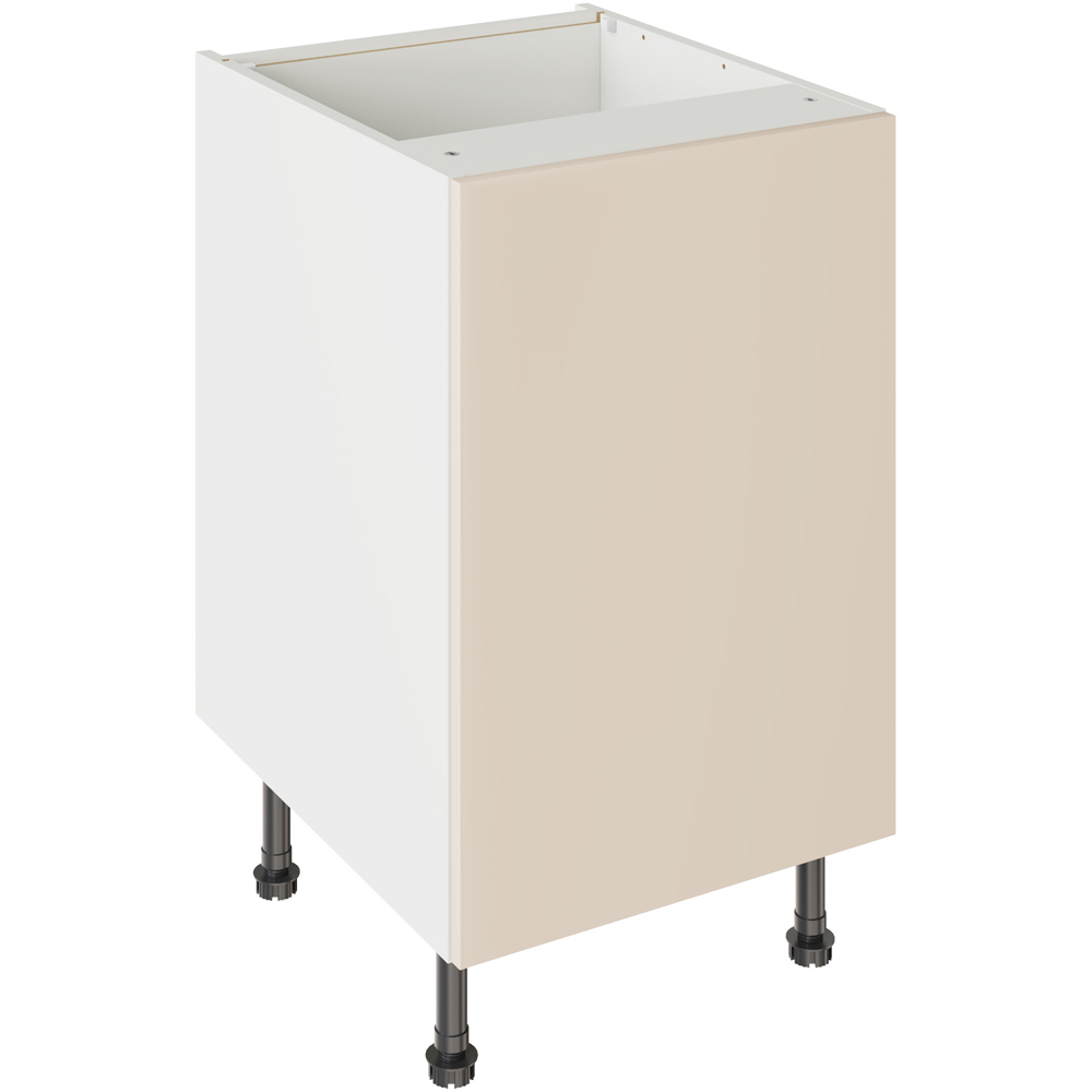 Kitchen Kit Slab Matt Cashmere Base Kitchen Cabinet Flatpack 500mm Image 1