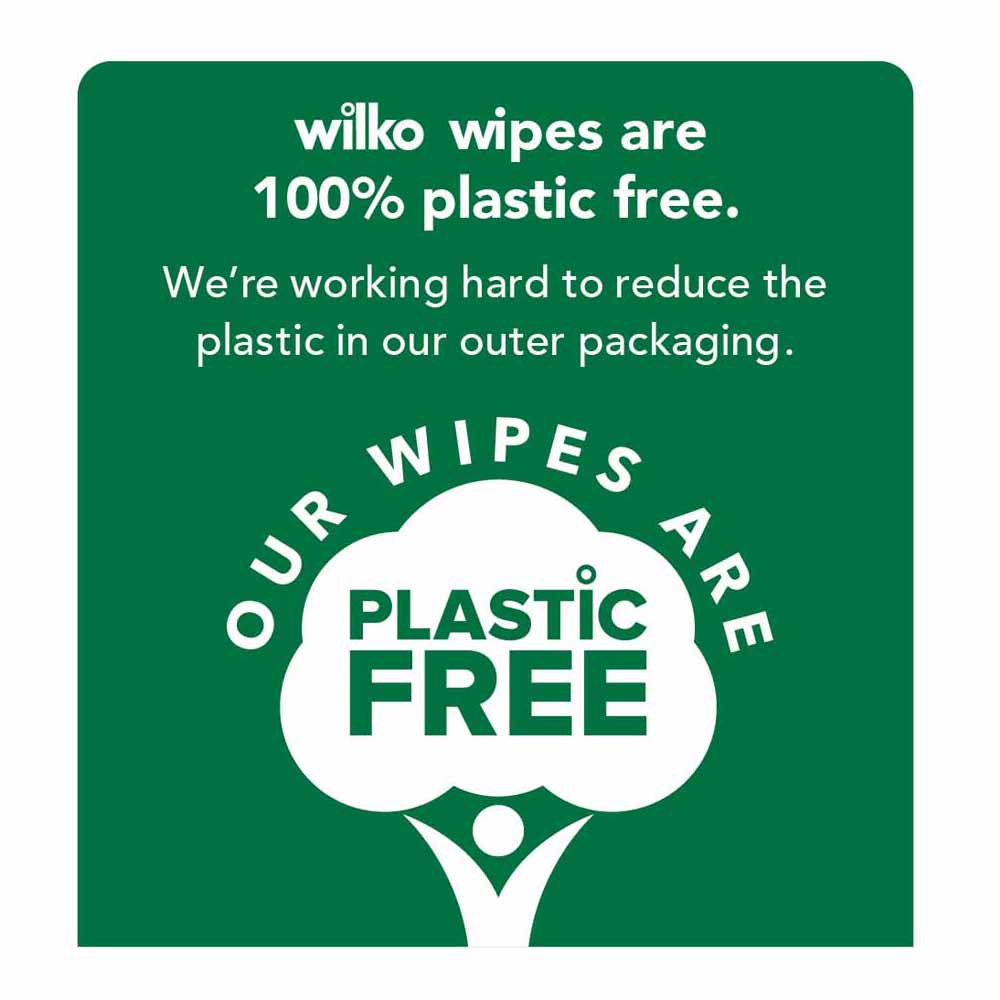 Wilko Pomegranate Plastic Free Antibacterial Surface Wipes 40 Pack Image 2
