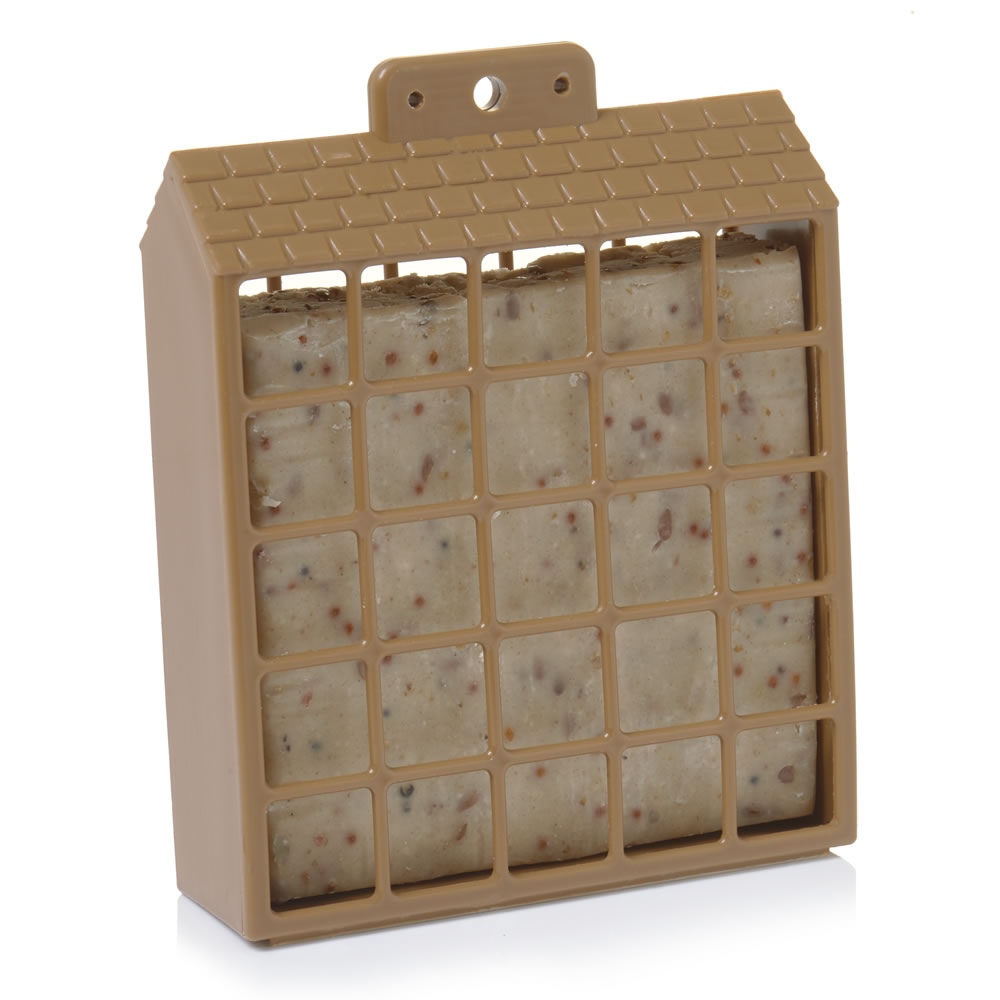 Wilko Wild Bird Filled Suet Block Feeder with Mealworm 300g Image 3