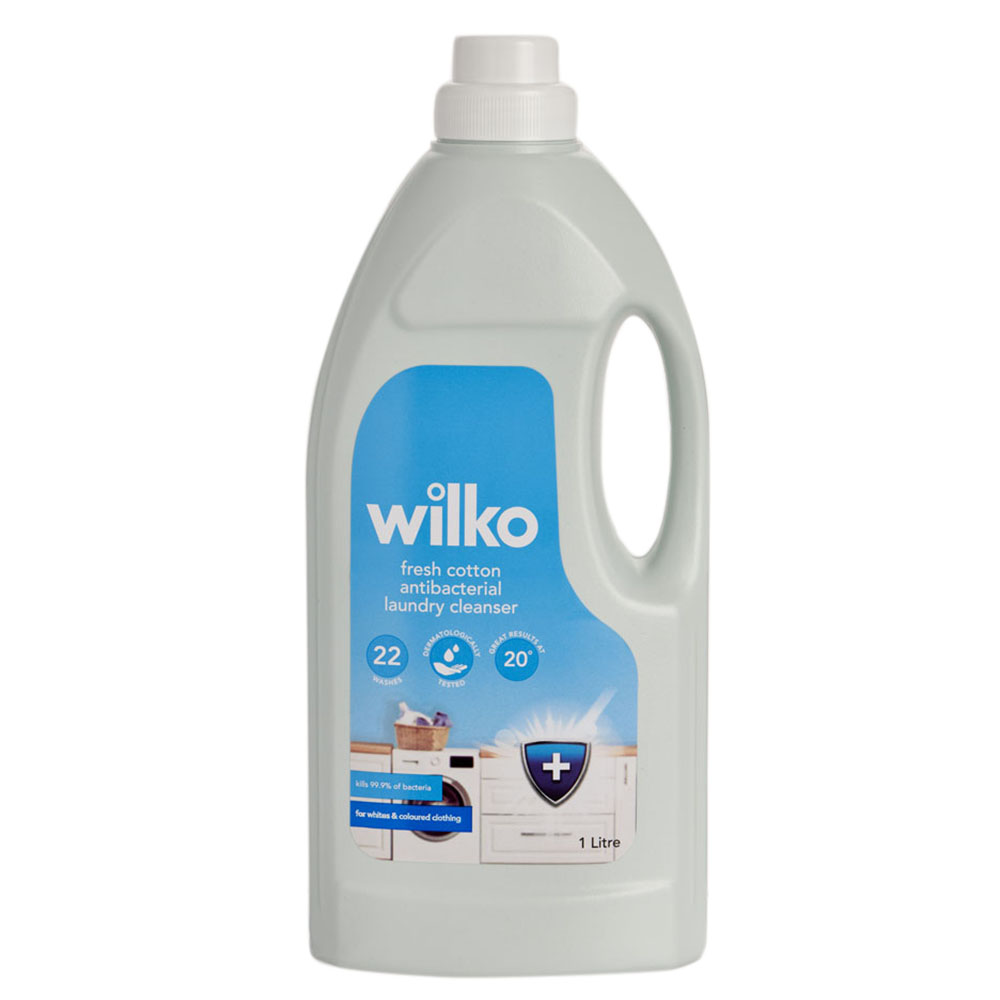 Wilko Fresh Cotton Antibacterial Laundry Cleanser 1L Image 1