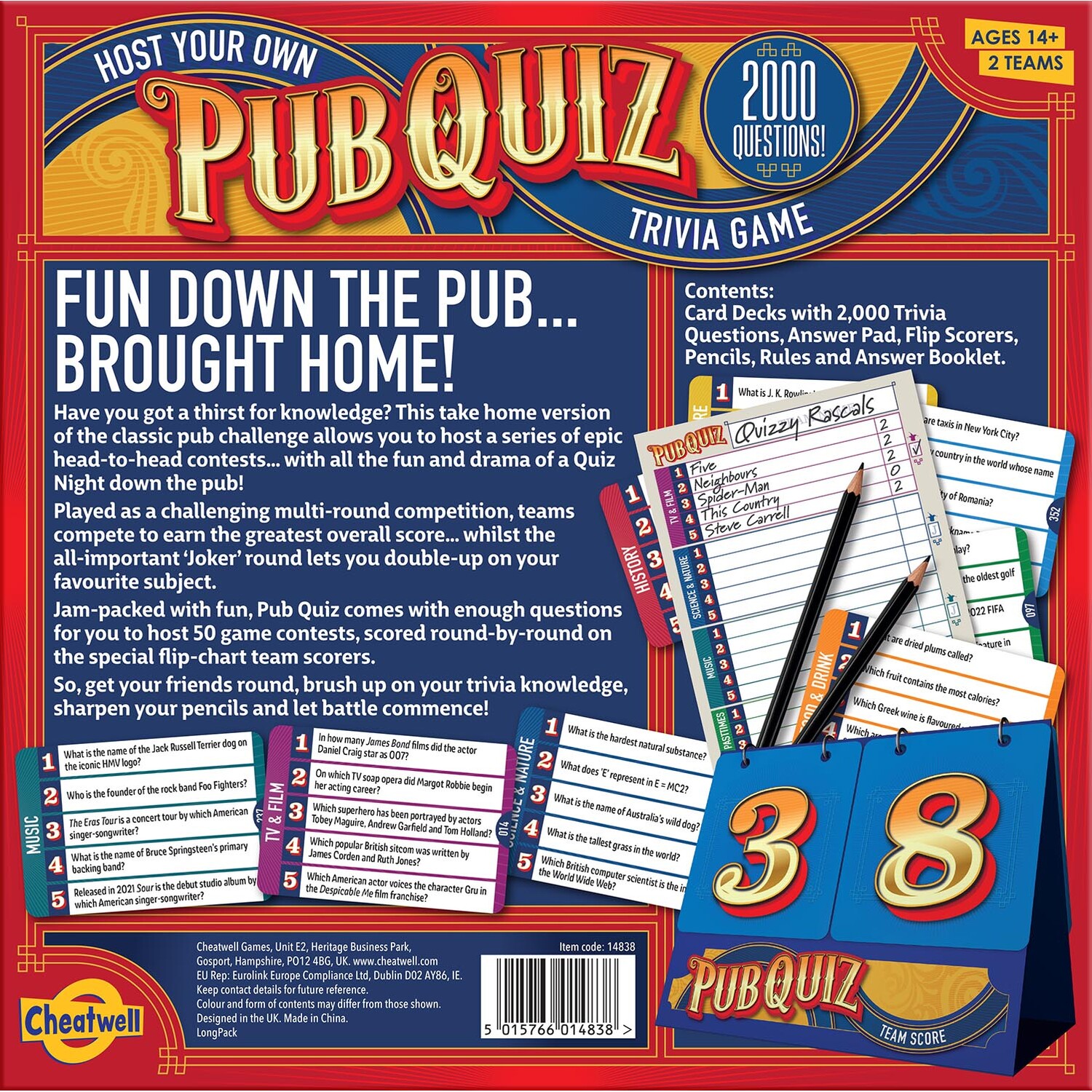 Cheatwell Host Your Own Pub Quiz Game Image 2