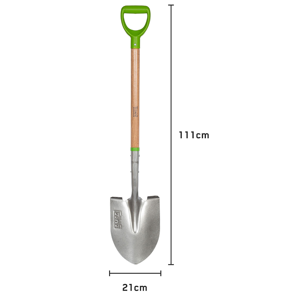 AMES Tools Carbon Steel Pointed Garden Shovel Image 7