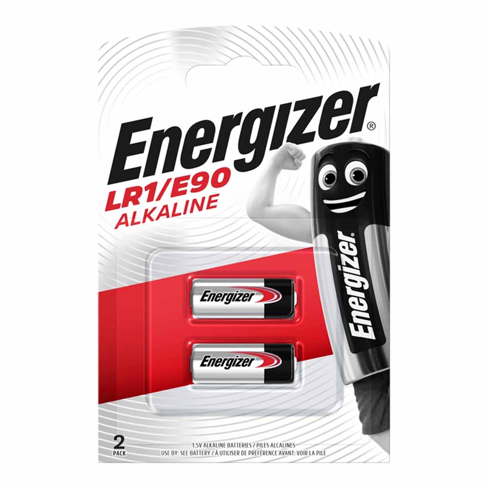 Energizer LR1 1.5V Alkaline Batteries 2 pack Image 1