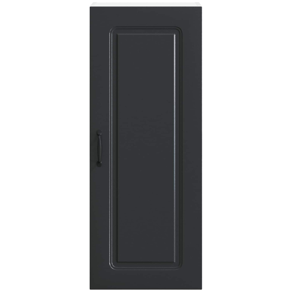 vidaXL Single Door Black Kitchen Wall Cabinet Image 4