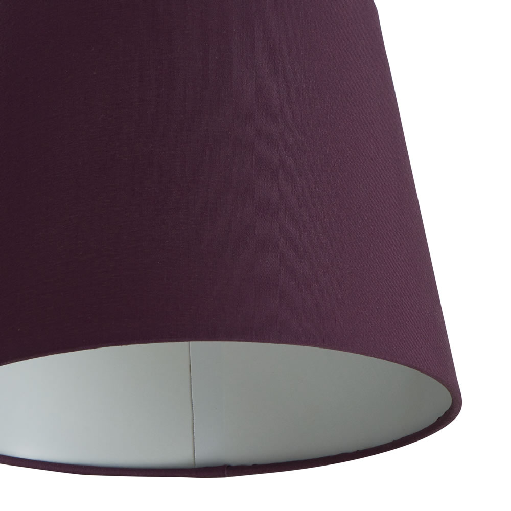 Wilko 22cm Tapered Plum Light Shade Wilko