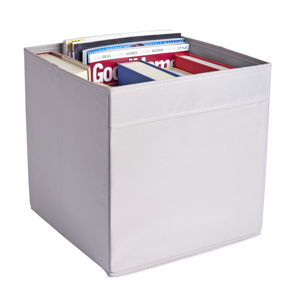 Wilko 30 x 30cm Stone Fabric Storage Box Wilko