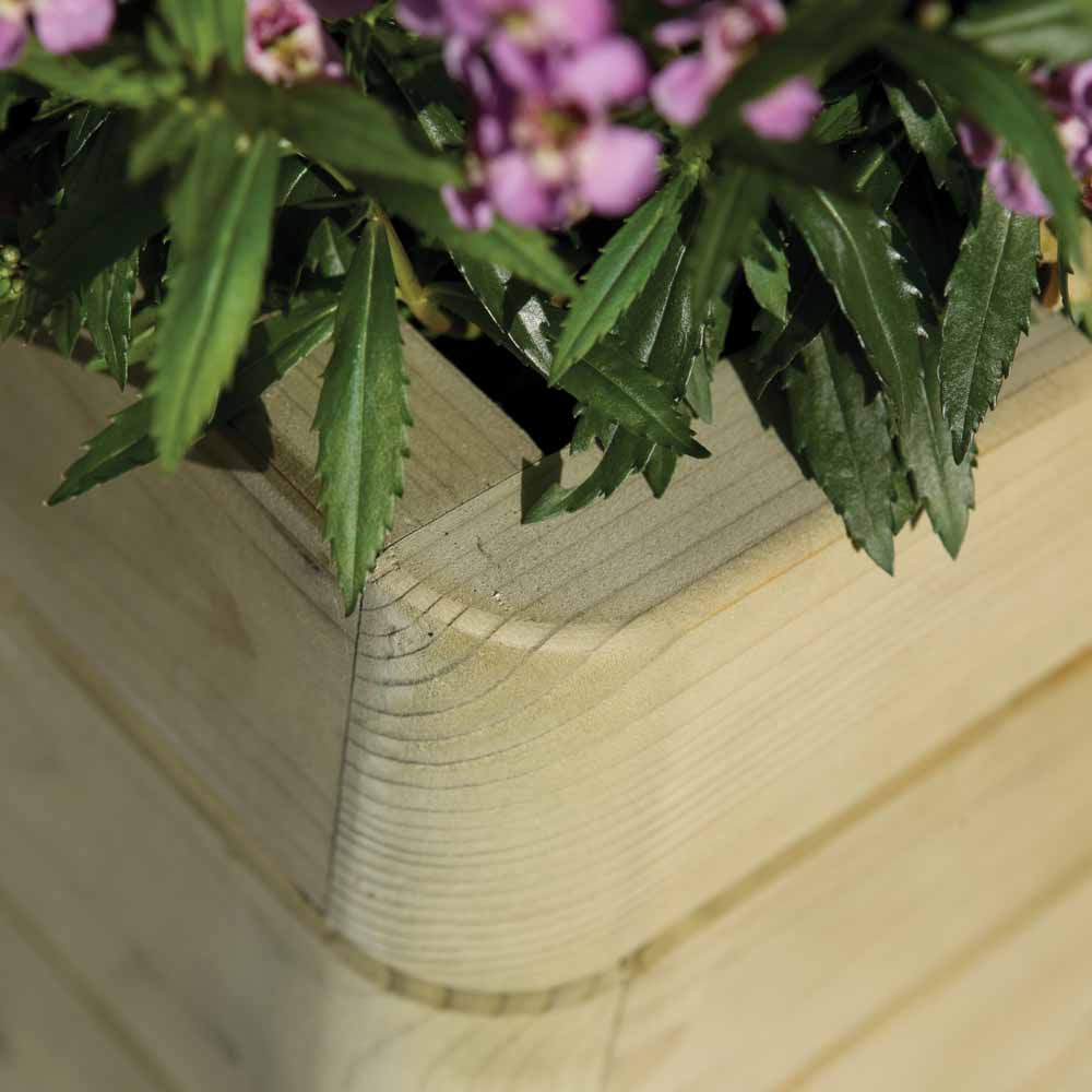 Rowlinson Wooden Outdoor Marberry Rectangular Planter 100 x 50cm Image 3