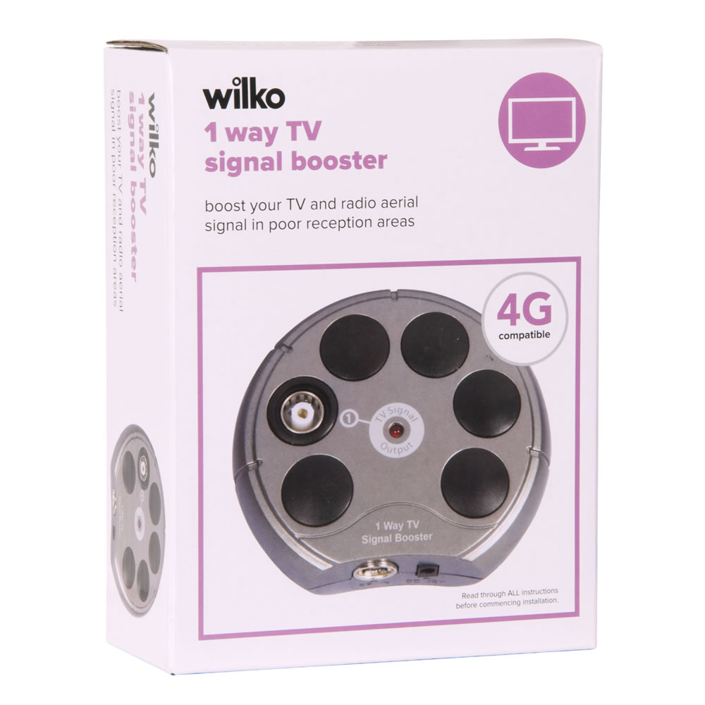 Wilko 1 Way TV Signal Booster Image 2