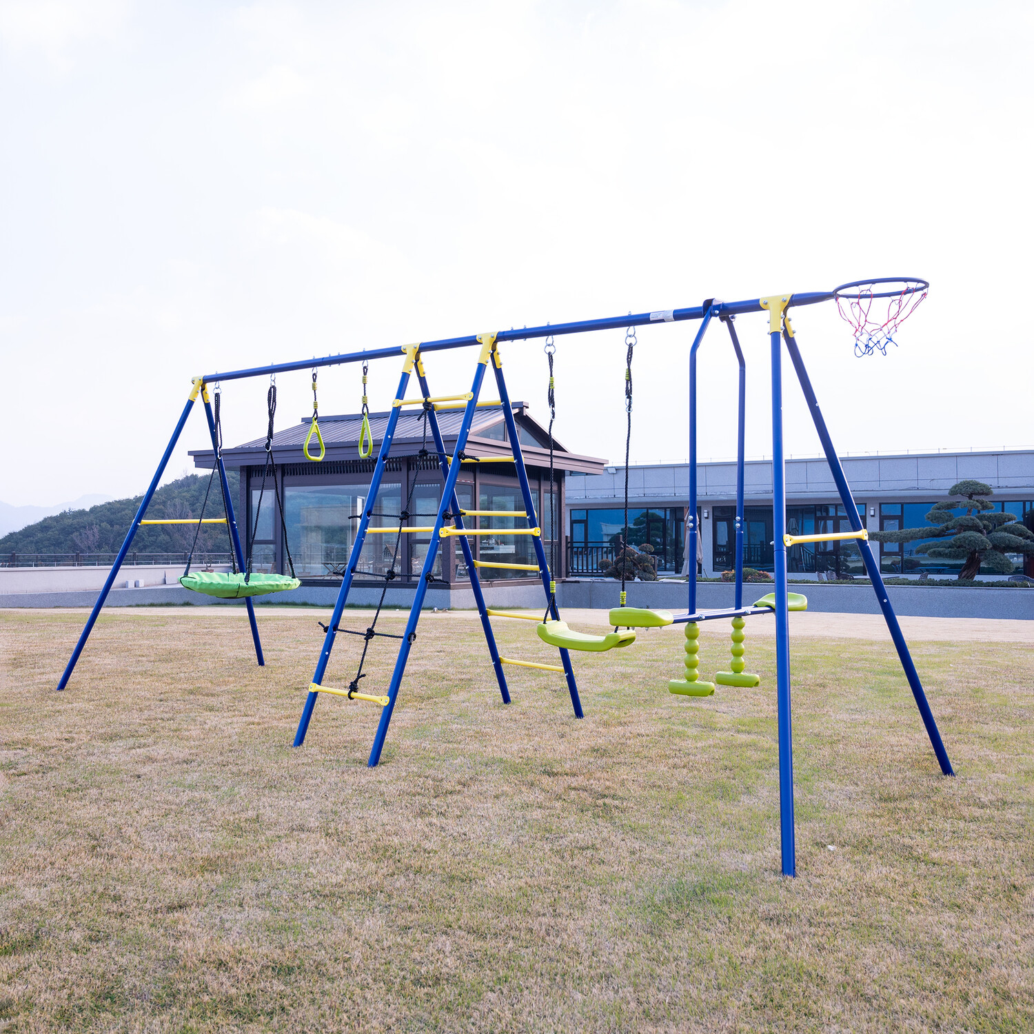 6-in-1 Swing Set Blue Image 4