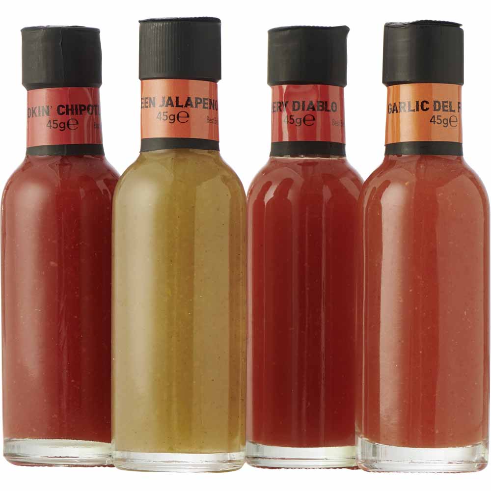 Wilko Hot Sauce Variety 4pk Wilko