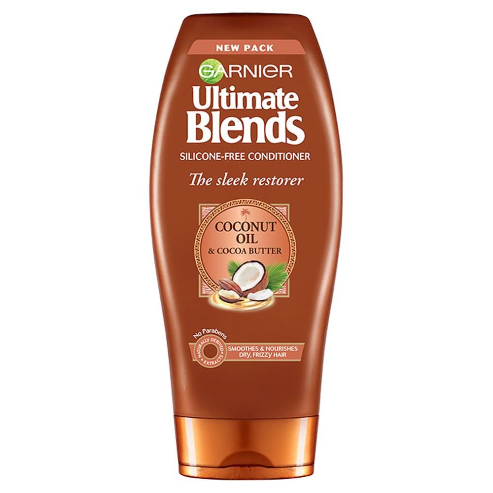 Garnier Ultimate Blends Coconut Oil Frizzy Hair Conditioner 360ml Image 1
