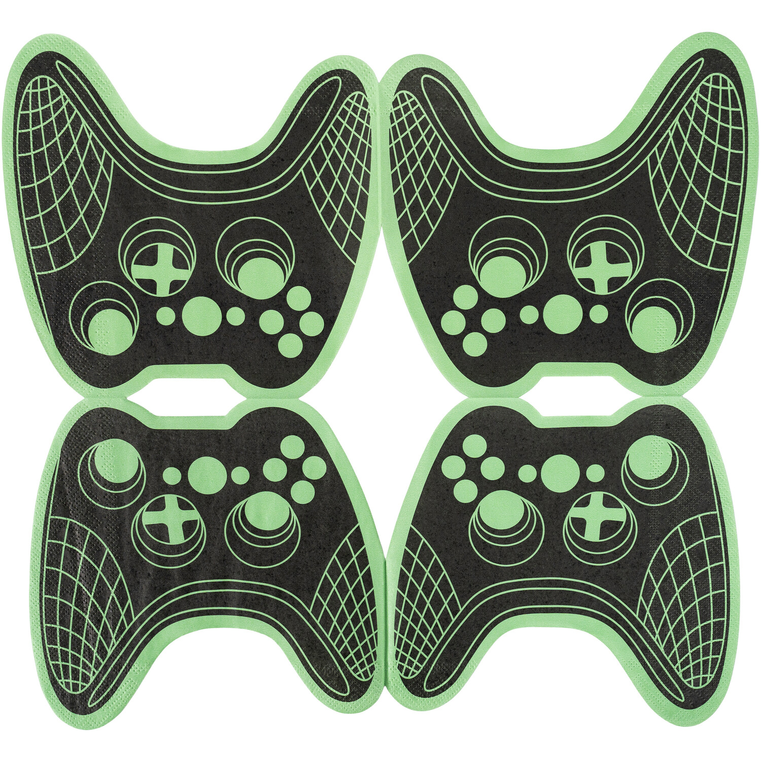 Pack of 16 Gaming Console Napkins Black Image 5